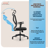 Kepler Brooks Marvel Lite High Back Mesh Office Chair