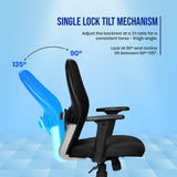 Kepler Brooks Nova Ergonomic Mid Back Mesh Office Chair (Black)