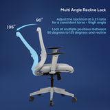 Kepler Brooks Eterna Premium Mid Back Mesh Office Chair