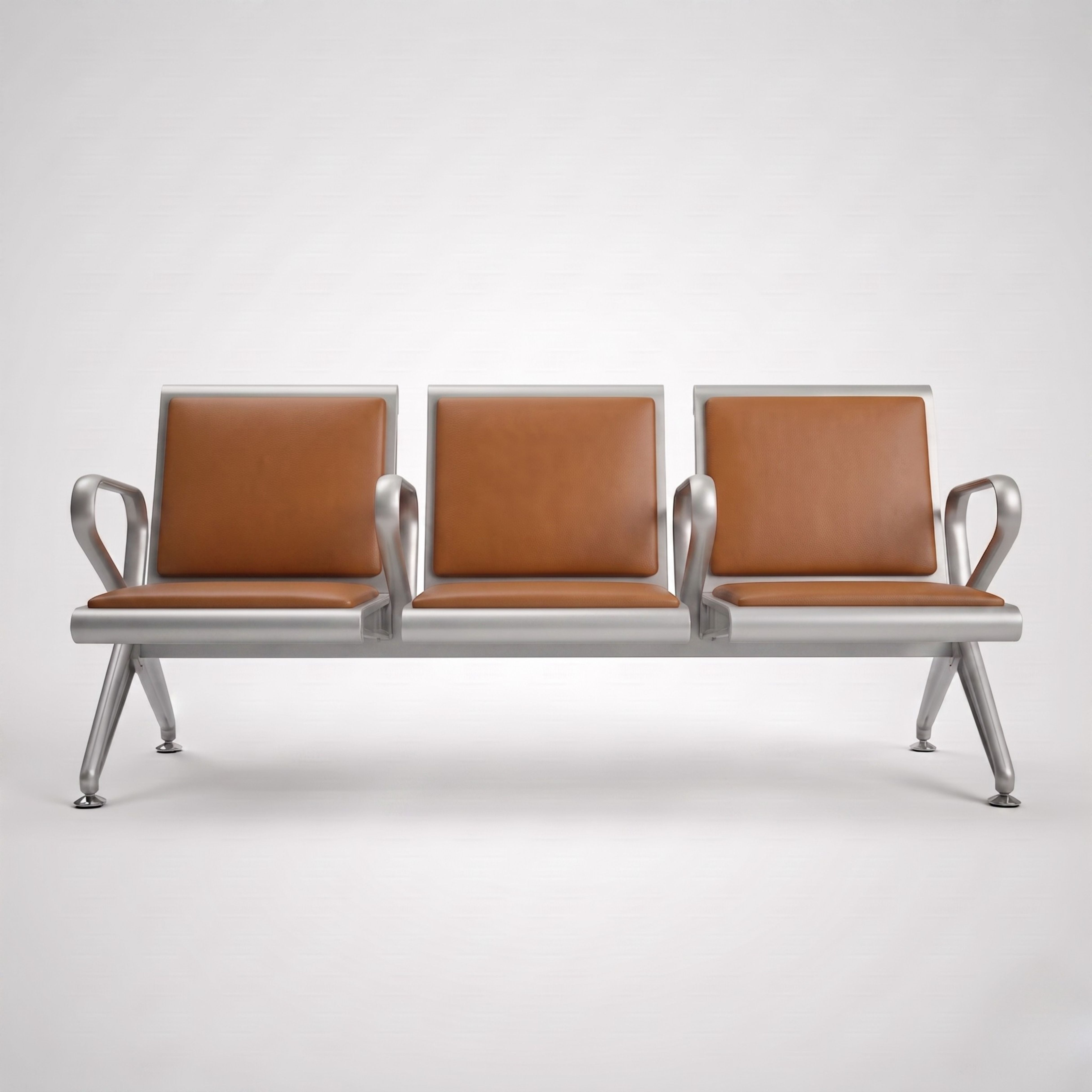 Kepler Brooks Trinity Waiting Chair with Centre Arms and Cushion