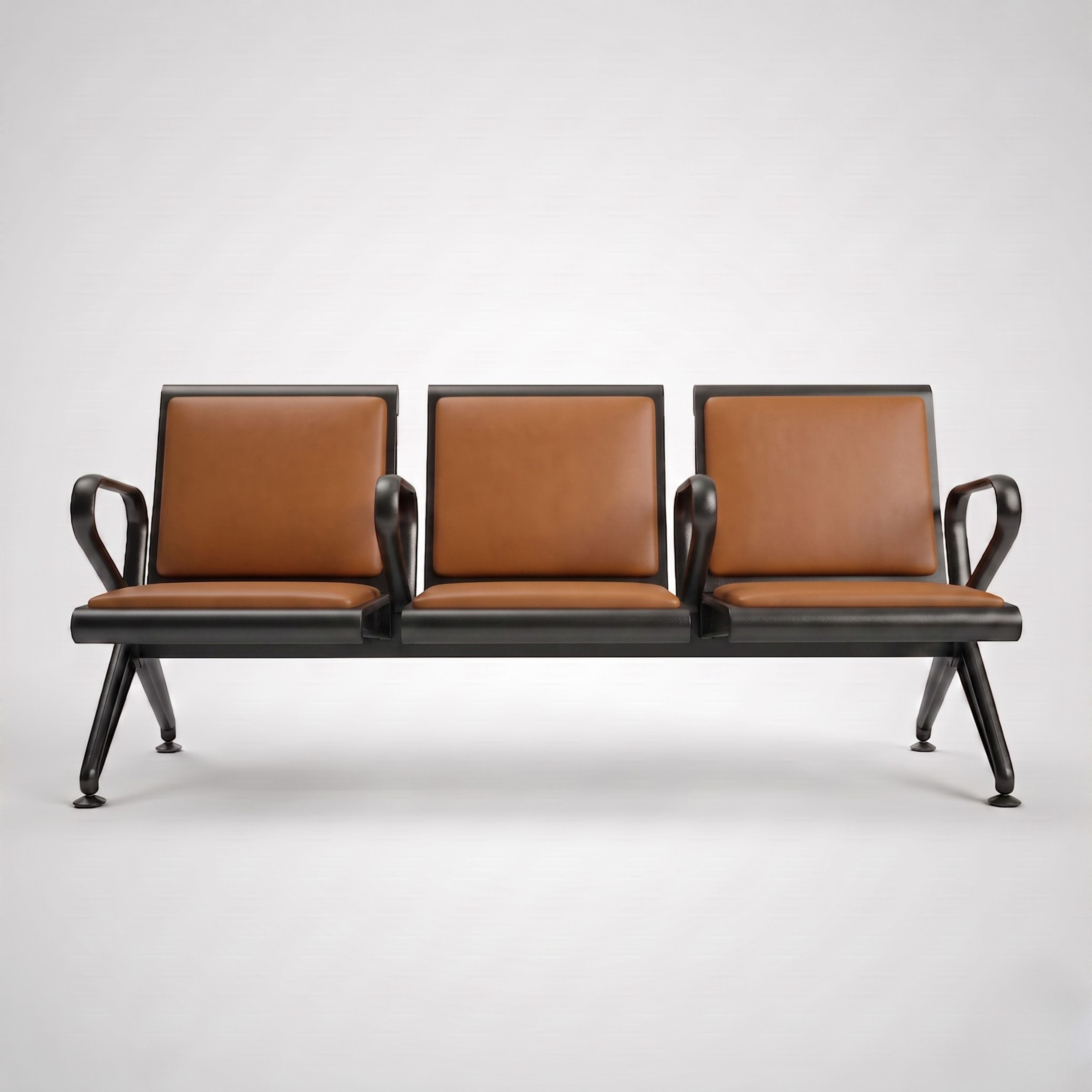 Kepler Brooks Trinity Waiting Chair with Centre Arms and Cushion