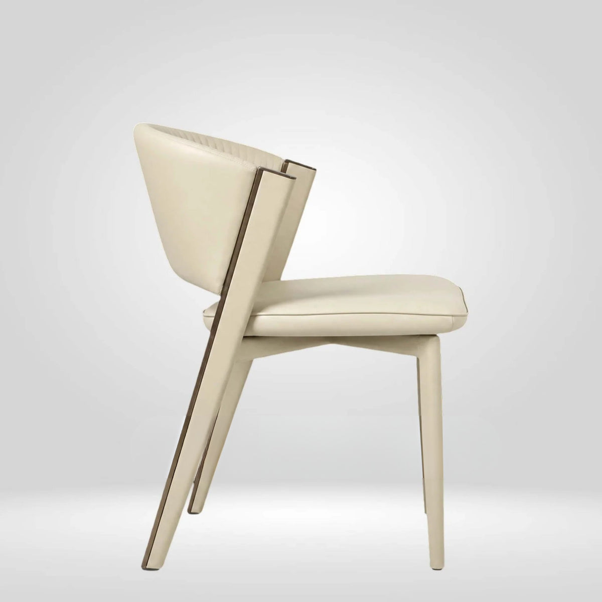 Kepler Brooks Milano Premium Cafeteria Dining Chair ( Beige )