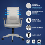 Kepler Brooks Veritas Premium Mid Back Mesh Office Chair