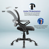 Kepler Brooks Elva Mid Back Office Chair (Black)