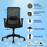 Kepler Brooks Veritas Premium Mid Back Mesh Office Chair