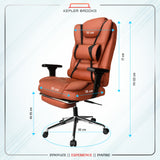 Kepler Brooks Italia Pro High Back Leatherette Ergosmart Office Chair
