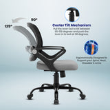 Kepler Brooks Elva Mid Back Office Chair (Black)
