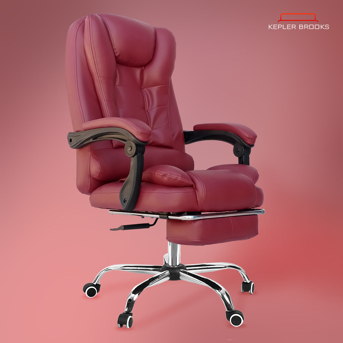 Kepler Brooks Italia High Back Leatherette ErgoSmart Office Chair