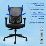 Kepler Brooks Ignis Ergonomic Mid Back Mesh Office Chair