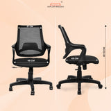 Kepler Brooks Polaris Mid Back Office Chair (White)