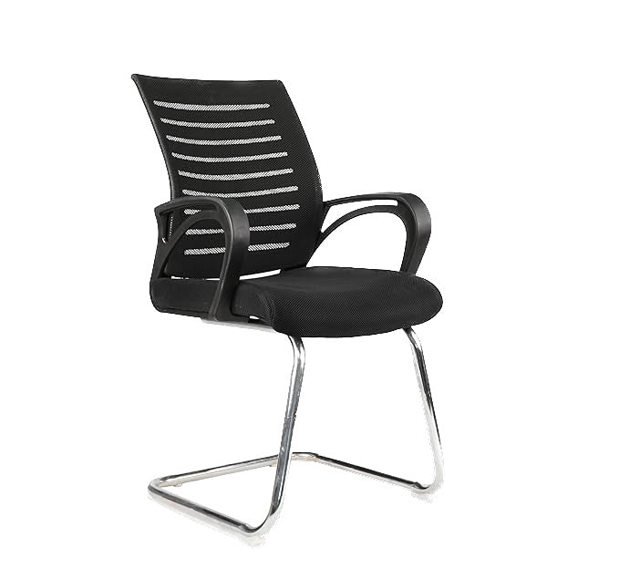 Kepler Brooks Iris Visitor Chair with Metal Frame
