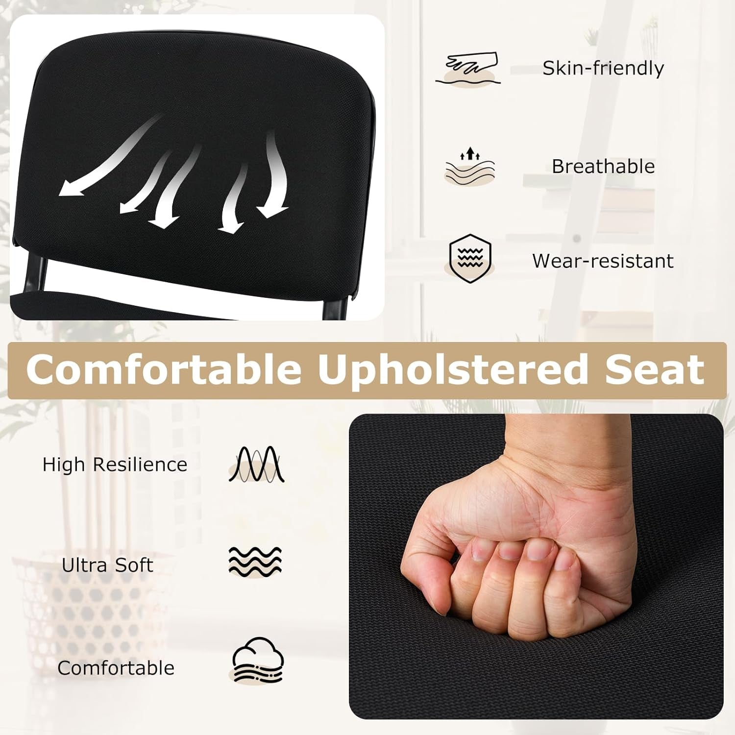 Kepler Brooks Tectra Visitor Chair with Metal Frame