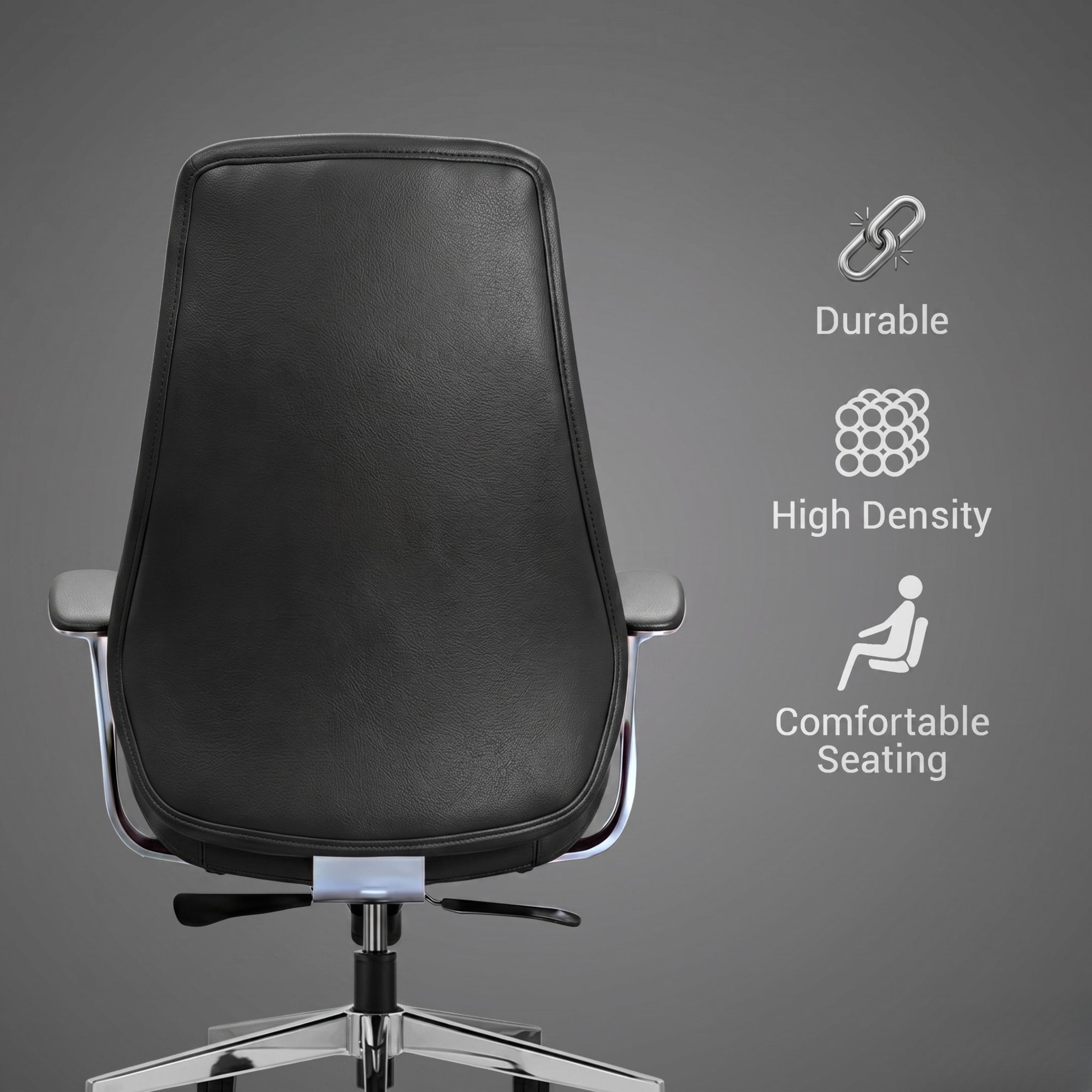 Kepler Brooks Atlas Premium High Back Leatherette Office Chair