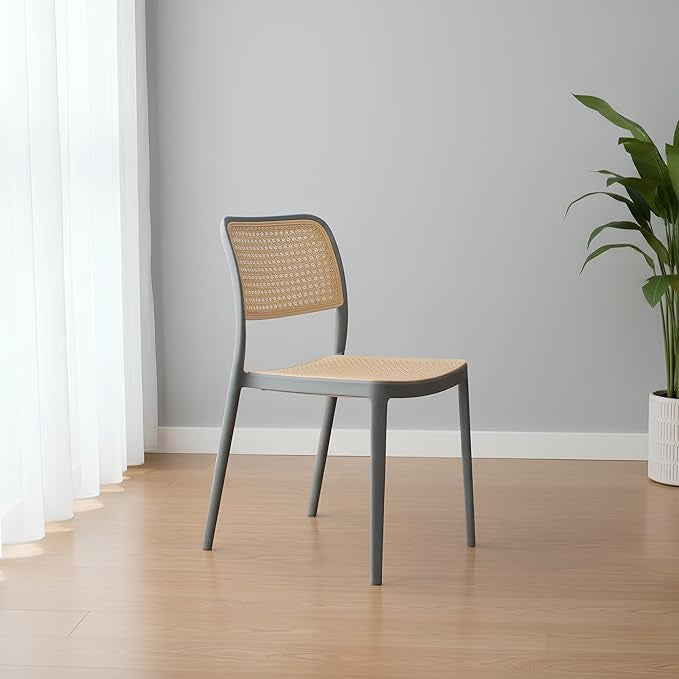 Kepler Brooks Zen Rattan Cafeteria Dining Chair