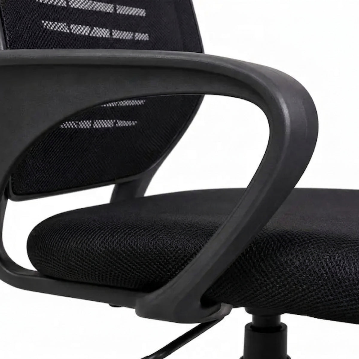 Kepler Brooks Elan Mid Back Mesh Office Chair (Black)