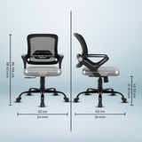 Kepler Brooks Elva Mid Back Office Chair (Black)
