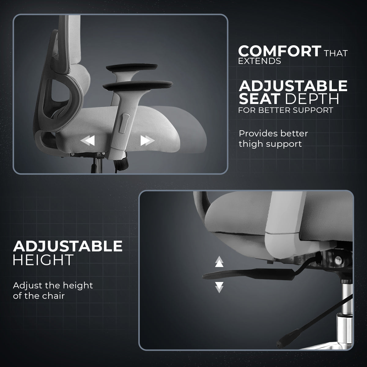 Kepler Brooks Imperia-Elite High Back Mesh Office Chair