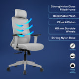 Kepler Brooks Eterna Premium High Back Mesh Office Desk Chair