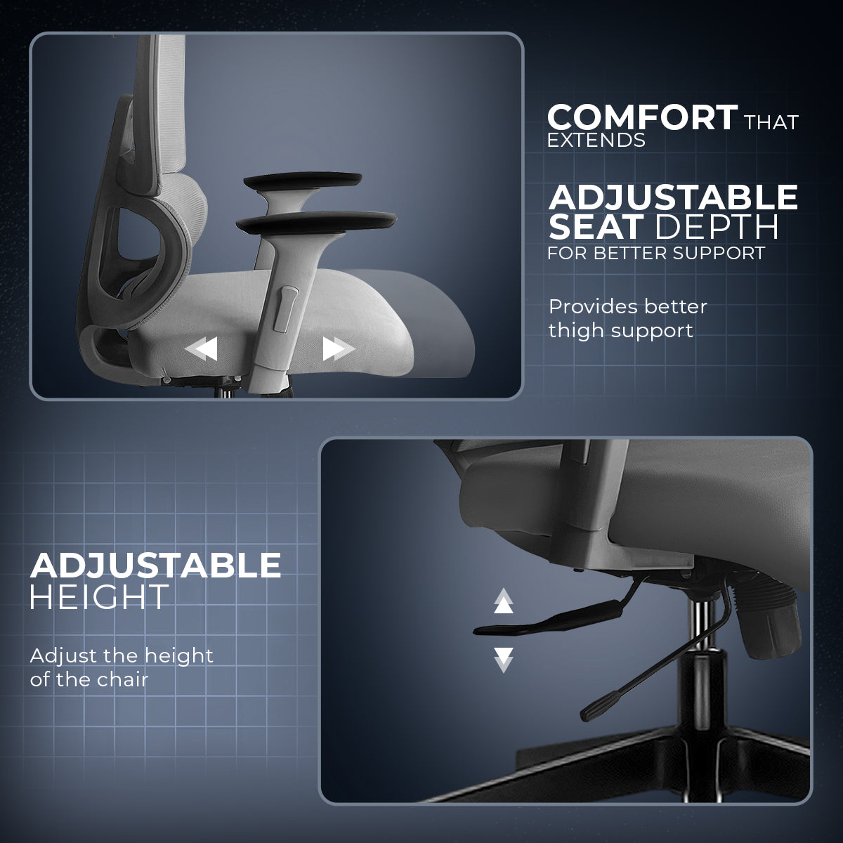 Kepler Brooks Imperia High Back Mesh Office Chair