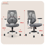 Kepler Brooks Marvel Ergonomic Mid Back Mesh Office Chair