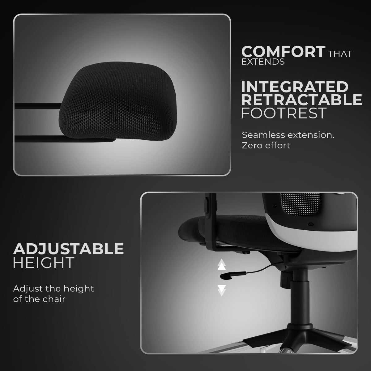 Kepler Brooks Zeus Pro High Back Mesh Office Chair (Black)
