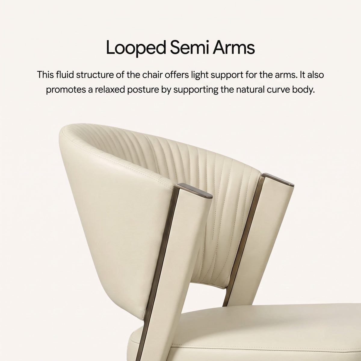 Kepler Brooks Milano Premium Cafeteria Dining Chair ( Beige )