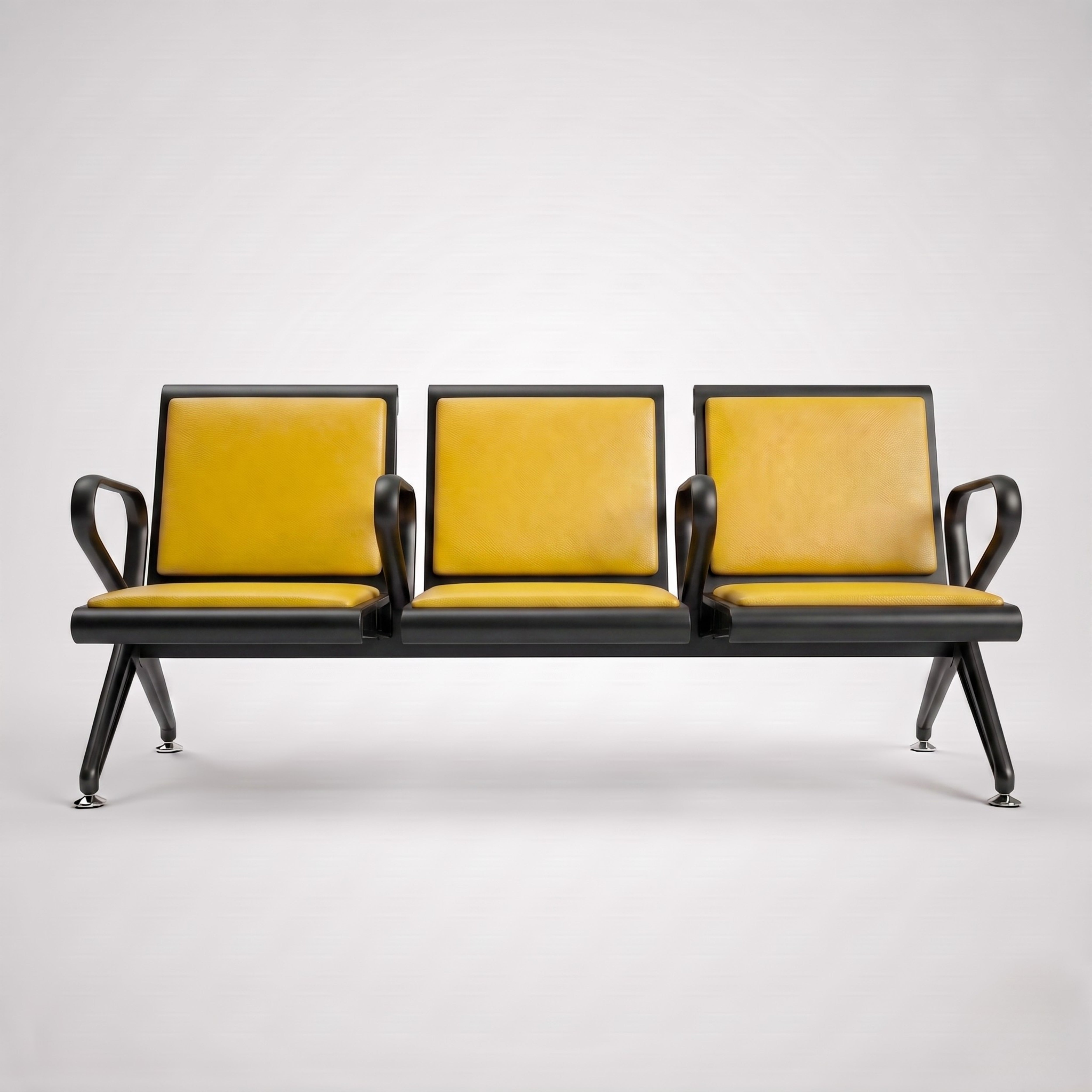 Kepler Brooks Trinity Waiting Chair with Centre Arms and Cushion