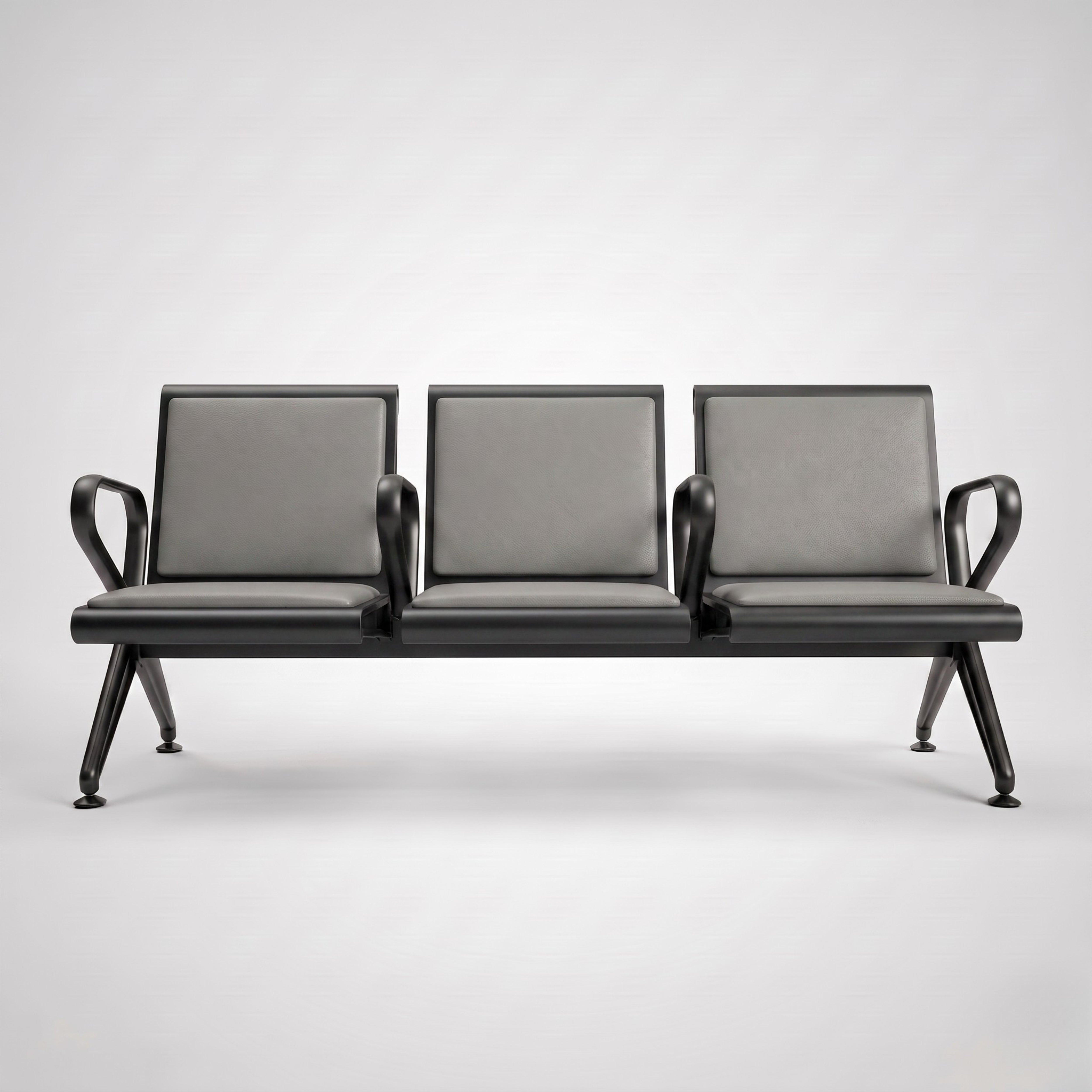 Kepler Brooks Trinity Waiting Chair with Centre Arms and Cushion