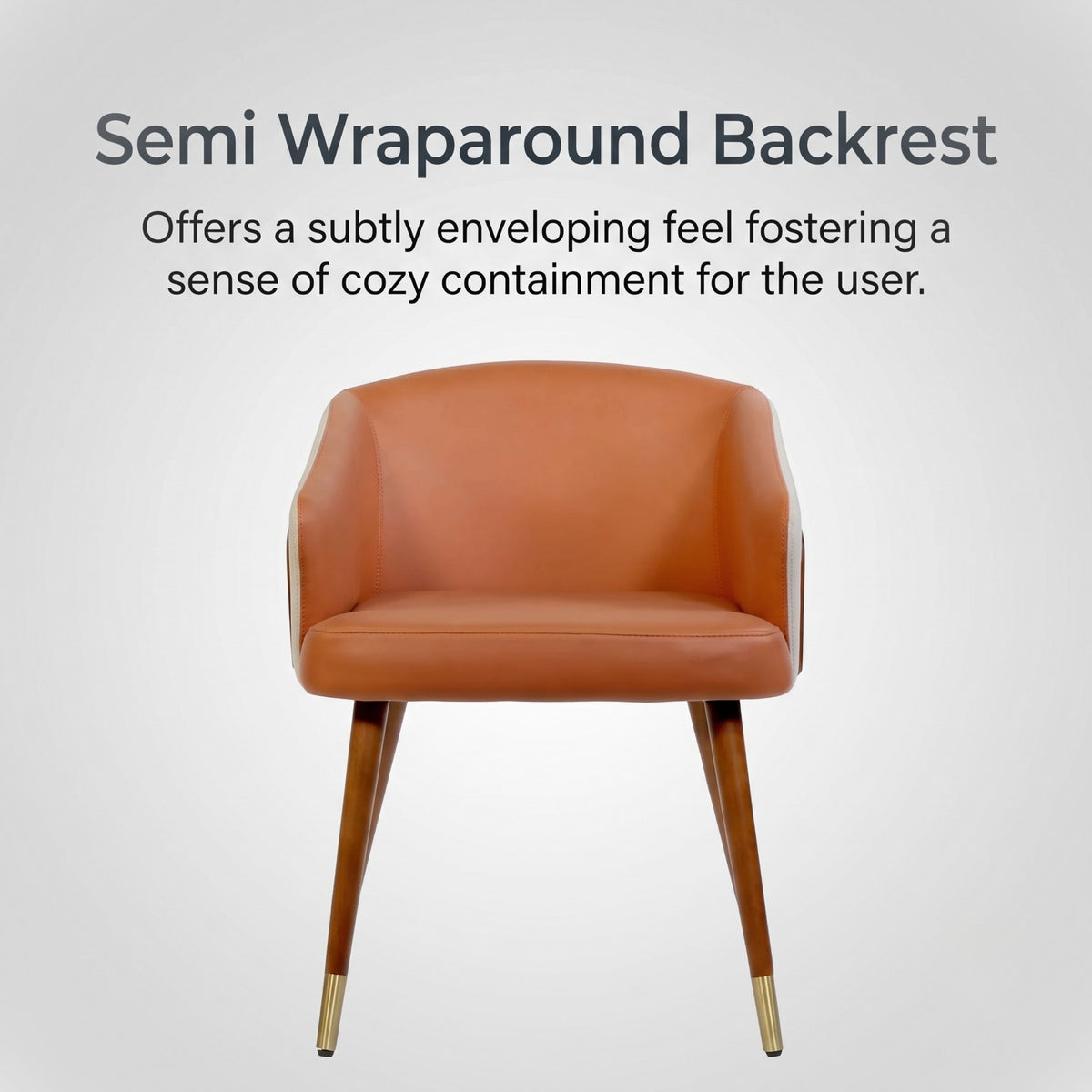 Kepler Brooks Carmel Premium Cafeteria Dining Chair ( Orange )