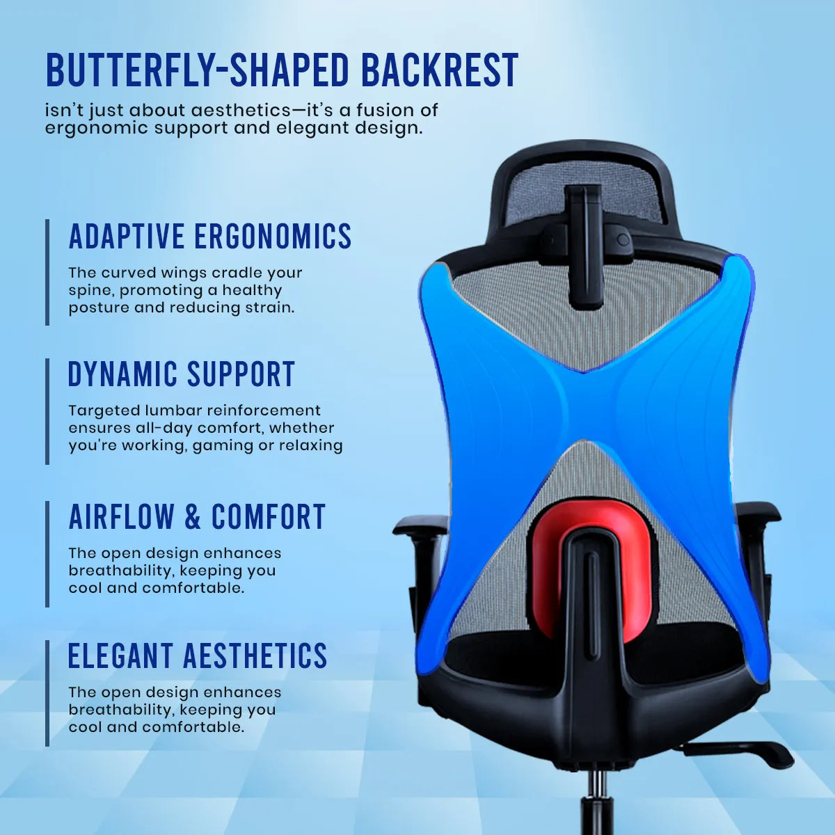 Kepler Brooks Vega Premium High Back Mesh Office Chair