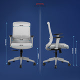 Kepler Brooks Eterna Premium Mid Back Mesh Office Chair
