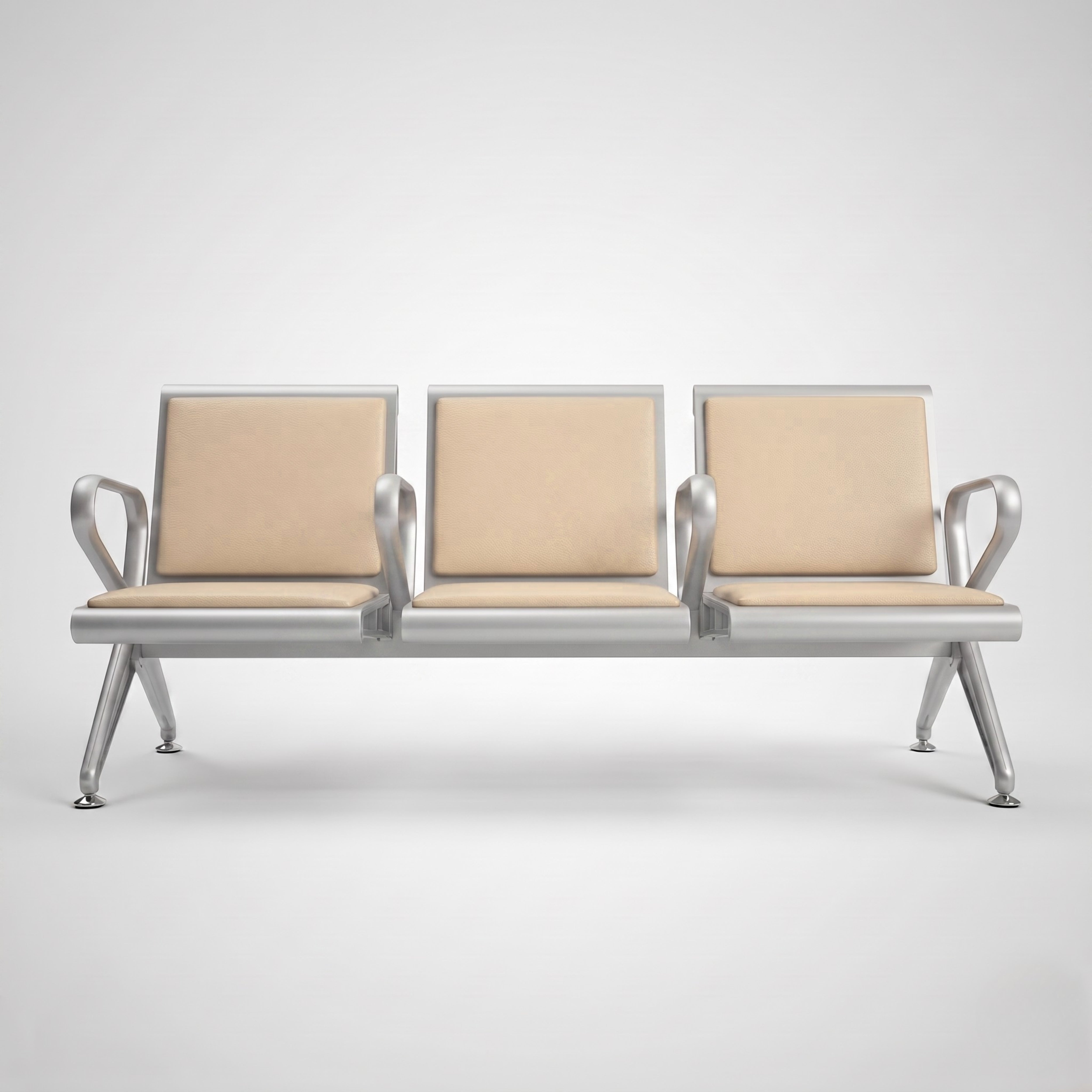 Kepler Brooks Trinity Waiting Chair with Centre Arms and Cushion