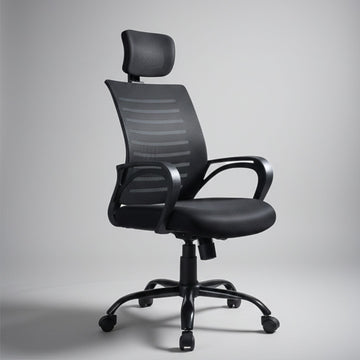 Kepler Brooks Aspira High Back Mesh Office Chair (Black)