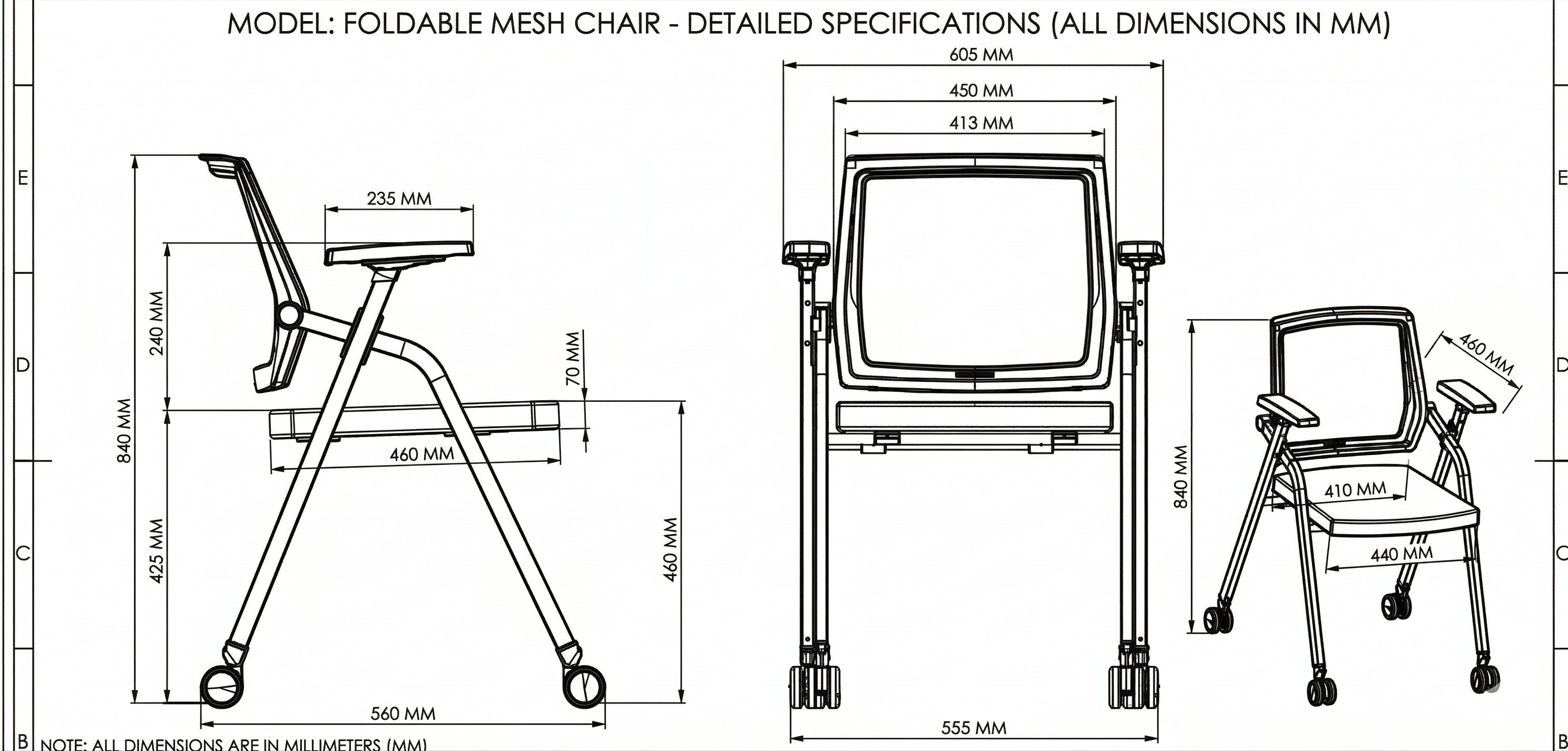 Kepler Brooks Avanta Visitor Chair with Wheels