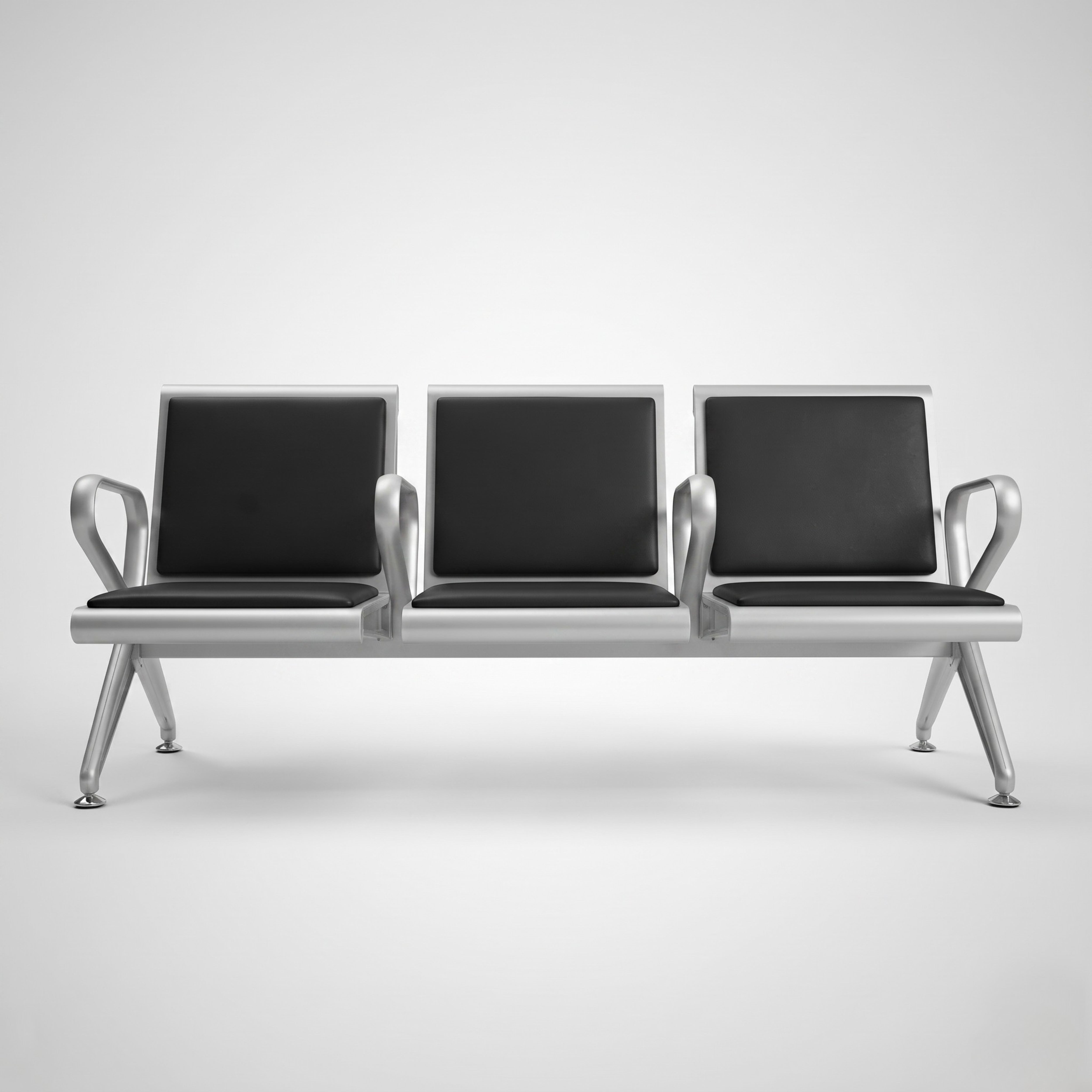 Kepler Brooks Trinity Waiting Chair with Centre Arms and Cushion
