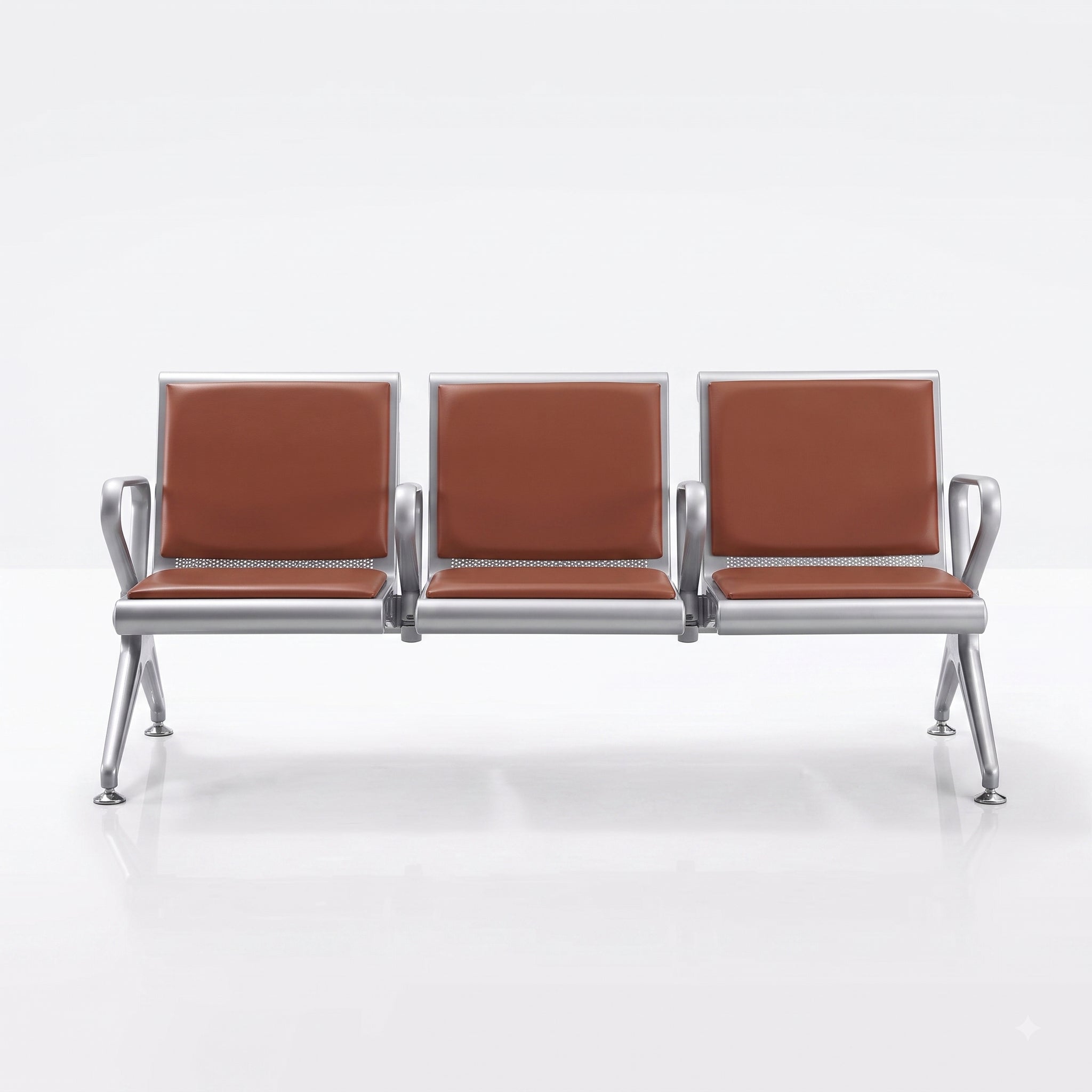 Kepler Brooks Trinity Waiting Chair with Centre Arms and Cushion