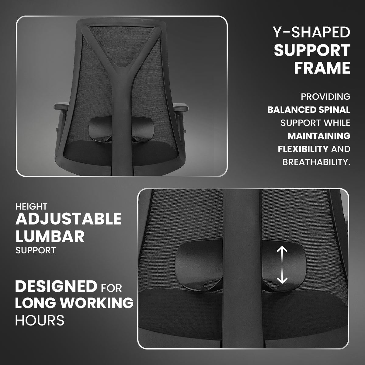 Kepler Brooks Crest Premium Mid Back Mesh Office Chair