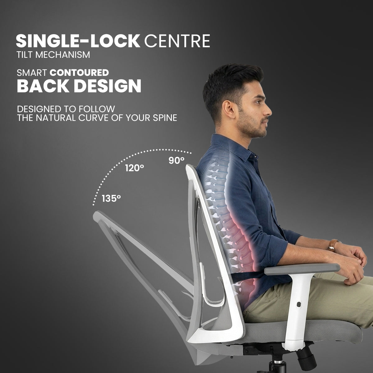 Kepler Brooks Crest Premium Mid Back Mesh Office Chair