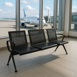 Kepler Brooks Trinity 3 Seater Waiting Chair with Arms