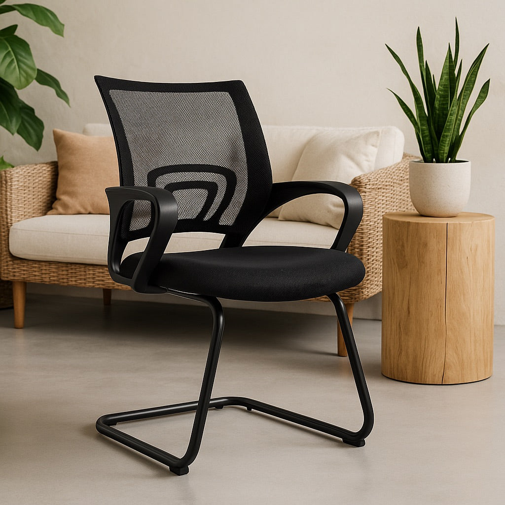Kepler Brooks Crux Visitor Chair with Metal Frame