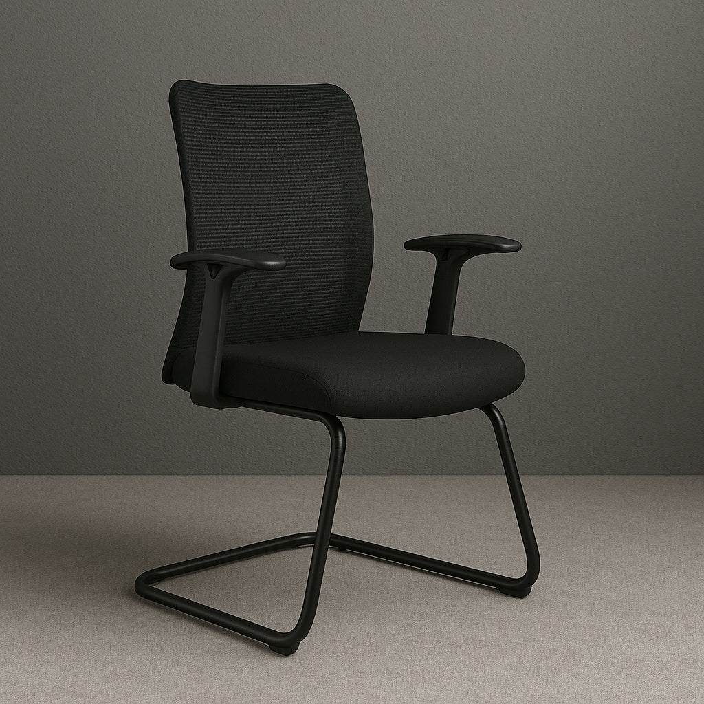 Kepler Brooks Elara Visitor Chair with Metal Frame