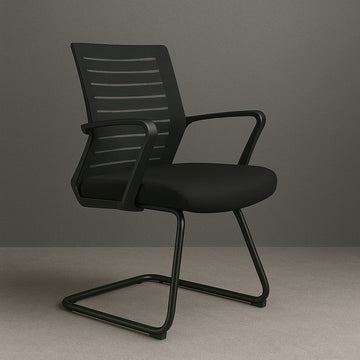 Kepler Brooks Iris Visitor Chair with Metal Frame