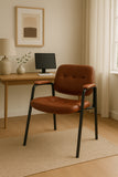 Kepler Brooks Embassy Leatherette Visitor Chair