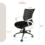 Kepler Brooks Dazzle Mid Back Mesh Office Chair