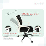 Kepler Brooks Dazzle Mid Back Mesh Office Chair