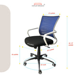 Kepler Brooks Dazzle Mid Back Mesh Office Chair