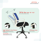 Kepler Brooks Dazzle Mid Back Mesh Office Chair