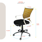 Kepler Brooks Dazzle Mid Back Mesh Office Chair