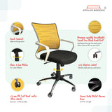 Kepler Brooks Dazzle Mid Back Mesh Office Chair