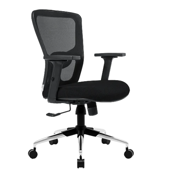 Kepler Brooks Zeus Mid Back Mesh Office Chair (Black)
